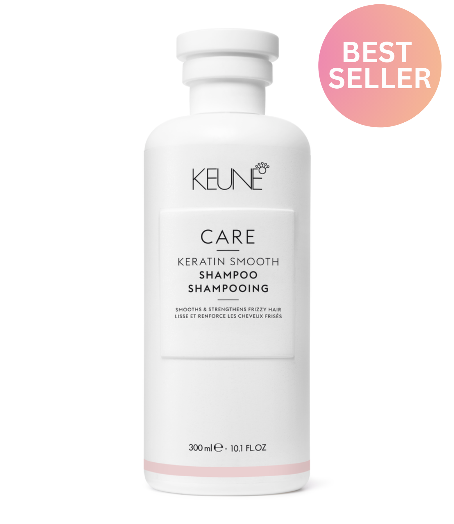 Découvrez des cheveux doux et sans frisottis grâce au Shampooing Keratin Smooth. Il nourrit, hydrate et renforce les cheveux secs. Découvrez les bienfaits de la kératine. Keune.ch.