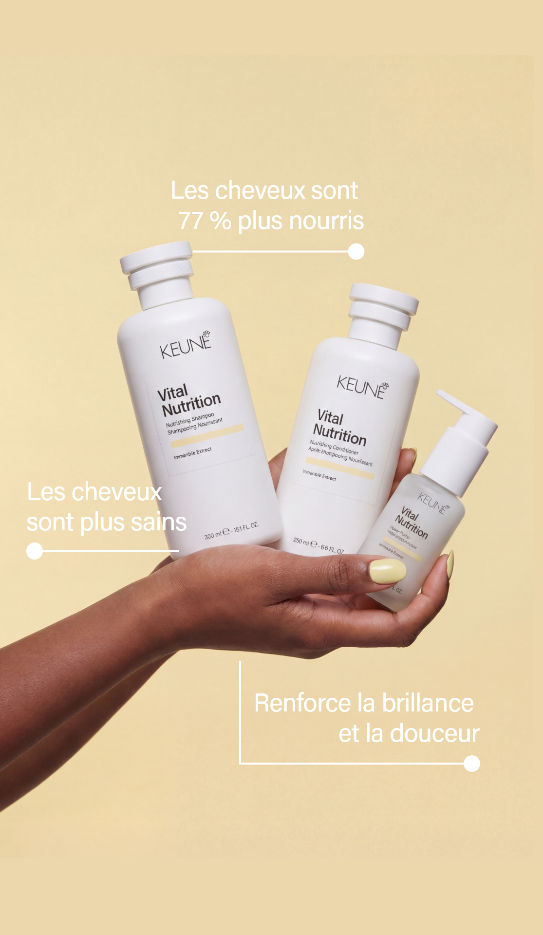 Keune Care Vital Nutrition Shampoo : Shampooing nourrissant pour cheveux secs. Solution parfaite pour revitaliser et hydrater tes cheveux.